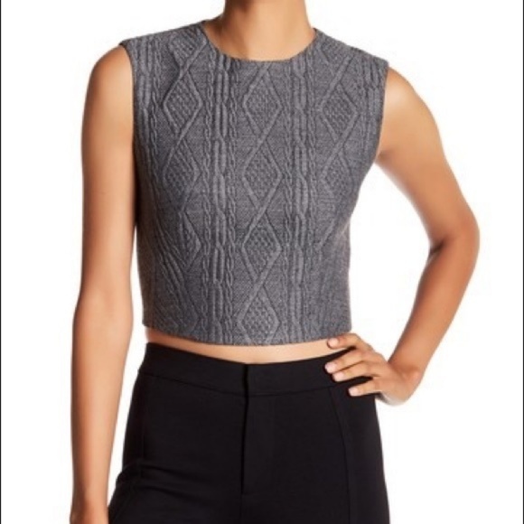 Alice + Olivia Tops - Alice & Olivia Kylnn Cable Knit Top NWT